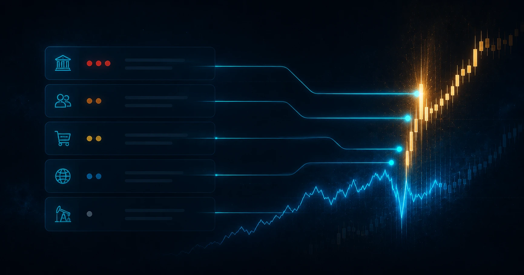 Economic calendar with high impact events and market reaction