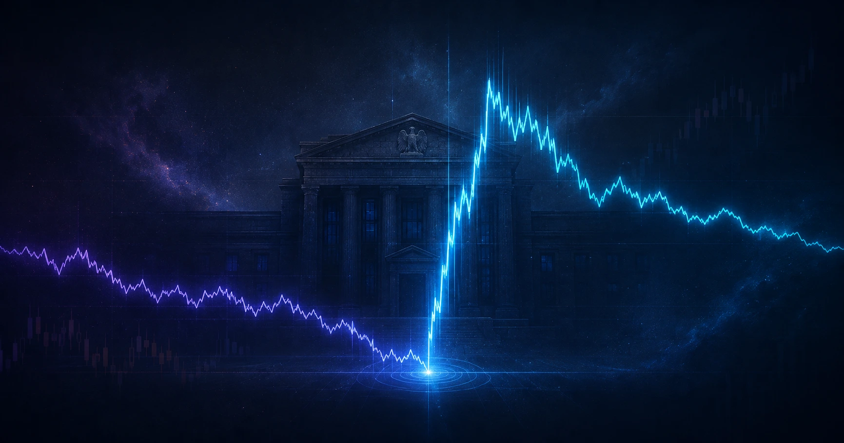 Currency pair reacting sharply to a central bank rate announcement