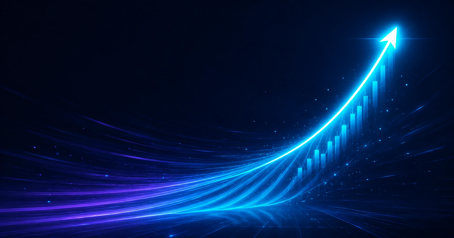 Momentum continuation shown as an accelerating price trend