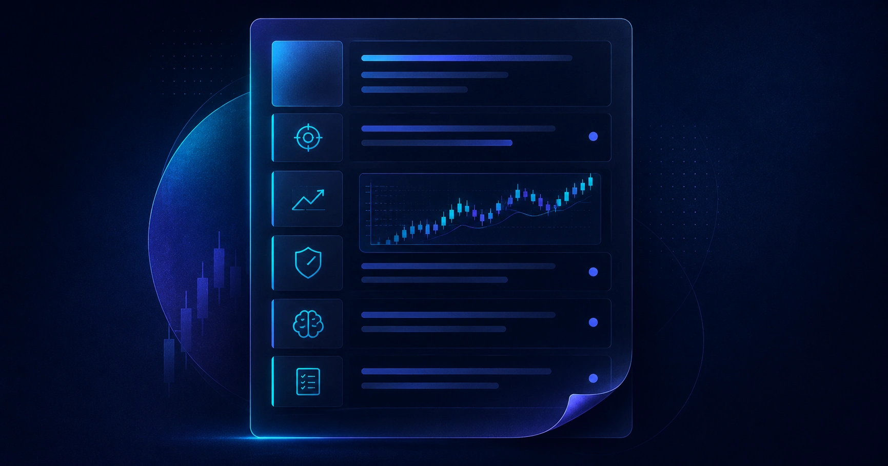 Structured trading plan document with defined rules and risk limits